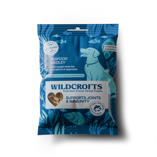 Wildcrofts Seafood Medley | Freeze-Dried White Fish, Salmon & Vegetables | Supports Joints & Immunity