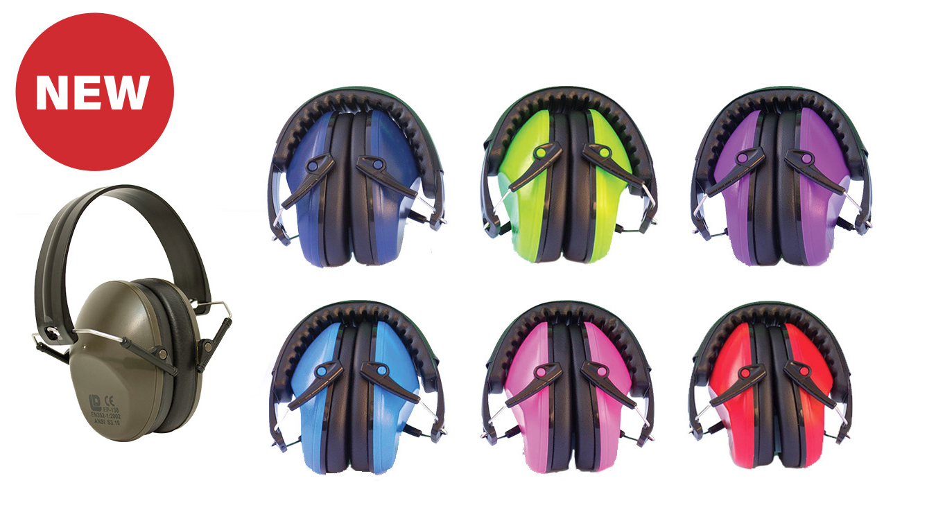 Bisley Compact Ear Defenders | 22dB | CE Certified | Lightweight | 8 Colours | Ladies & Juniors