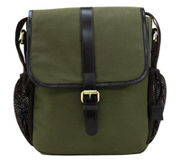 Bisley Dog Training Bag Canvas | Leather Trim & Brass Fittings | 28x32x8cm