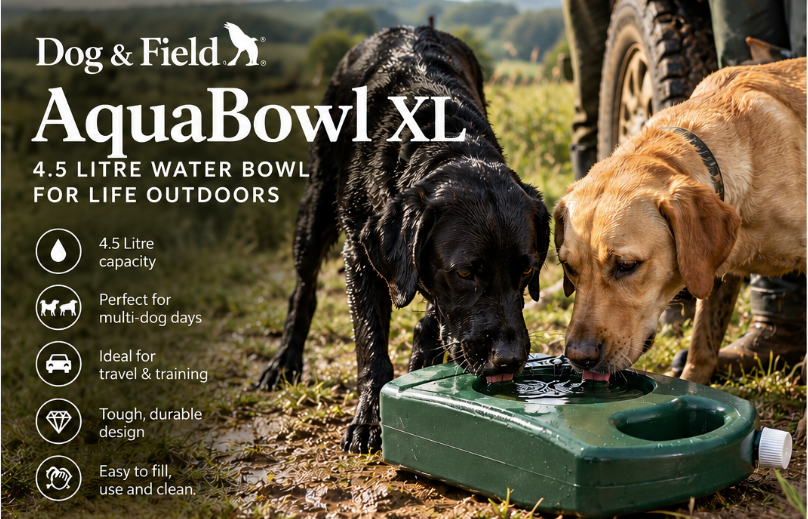 Dog & Field AquaBowl XL – 4.5L Portable Dog Water Bowl