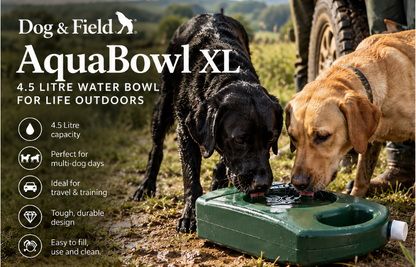 Dog & Field AquaBowl XL – 4.5L Portable Dog Water Bowl