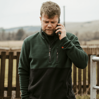 Sugar Loaf Horizon Polar Fleece Half Zip - Green