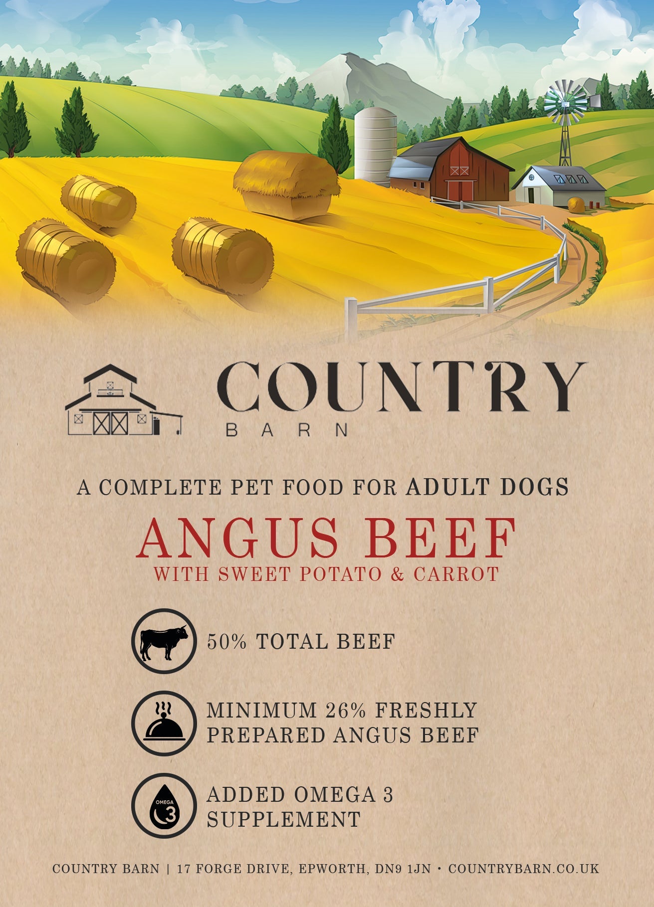 Angus Beef & Carrot-Dry Dog Food