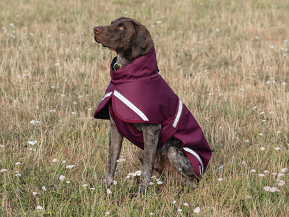 Luxe Waterproof Dog Coat 250g - Burgundy