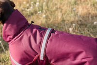 Luxe Waterproof Dog Coat 0g - Burgundy