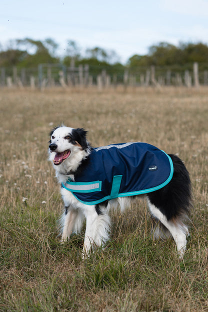 Classic Waterproof Dog Coat - Navy 150g
