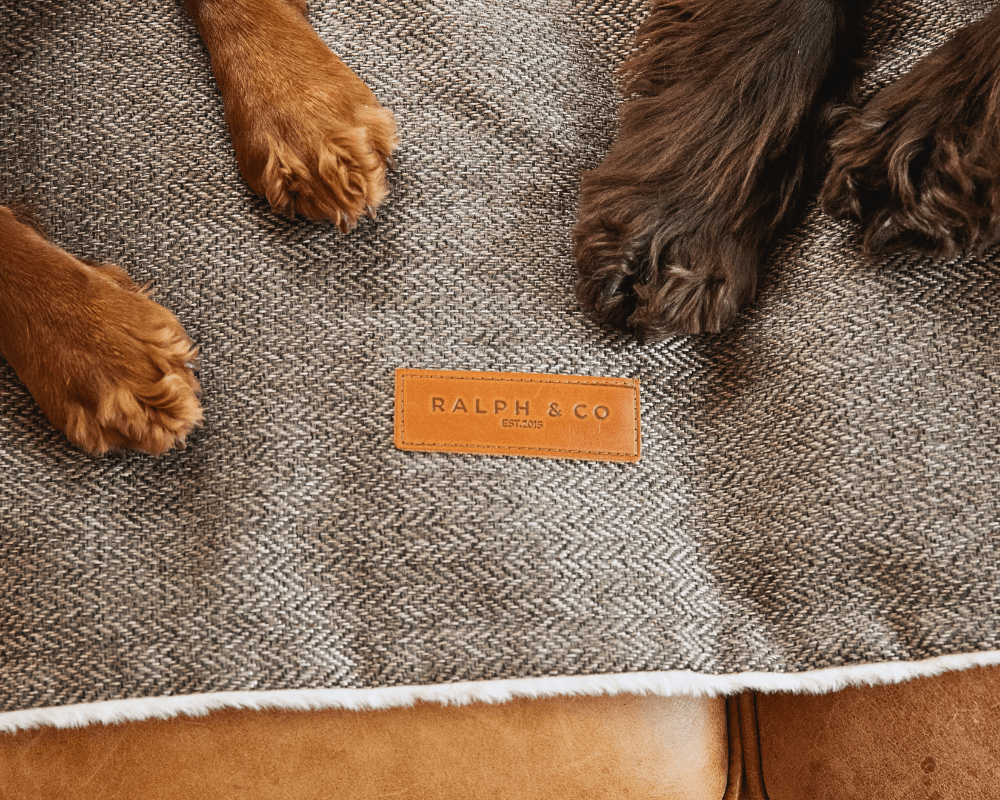 THE LINCOLN | LUXURY TWEED & FAUX FUR REVERSIBLE DOG BLANKET