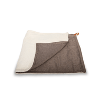 THE LINCOLN | LUXURY TWEED & FAUX FUR REVERSIBLE DOG BLANKET