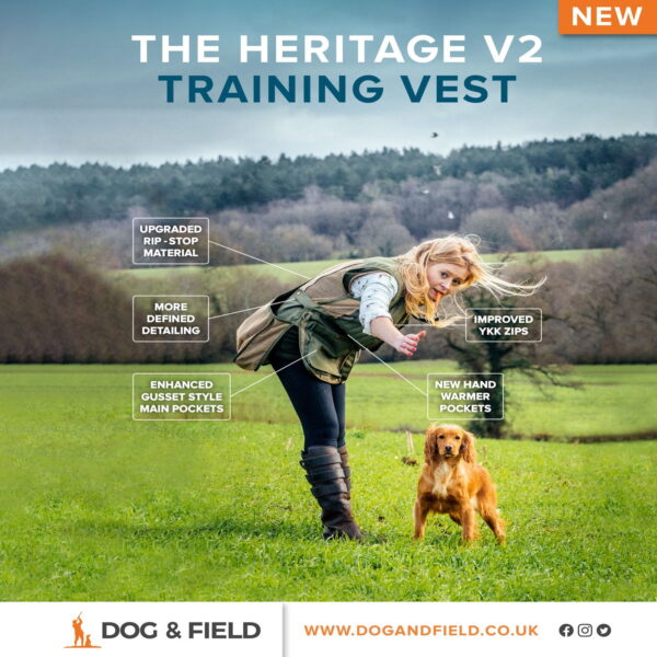 Heritage V2 Gundog Training Vest new and improved features