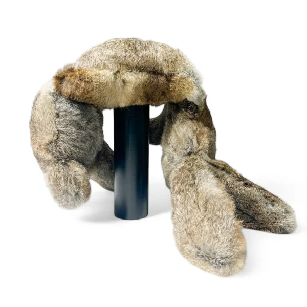 Dog carrying the Dog & Field Real Feel 5lb Hare Dummy