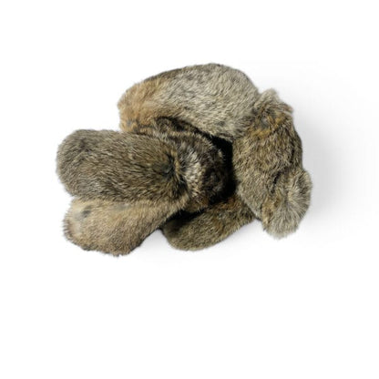 Dog retrieving the Dog & Field Real Feel Rabbit Dummy