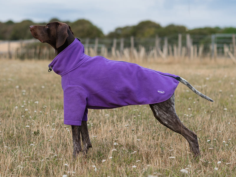 WIDE FIT Fleece Dog Jumper - Purple