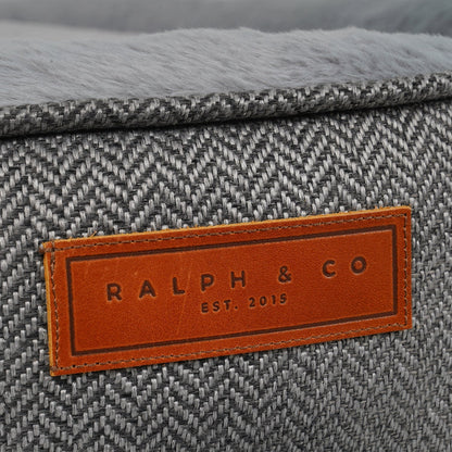 THE BALMORAL | LUXURY HERRINGBONE CALMING DONUT DOG BED
