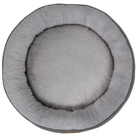 THE BALMORAL | LUXURY HERRINGBONE CALMING DONUT DOG BED