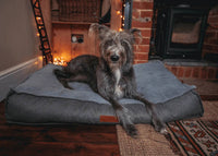 THE BALMORAL | LUXURY HERRINGBONE FLAT PILLOW DOG BED