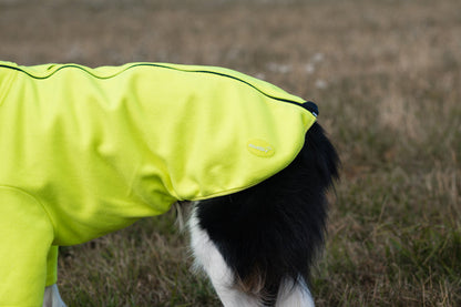 WIDE FIT Fleece Dog Jumper - High Viz Yellow