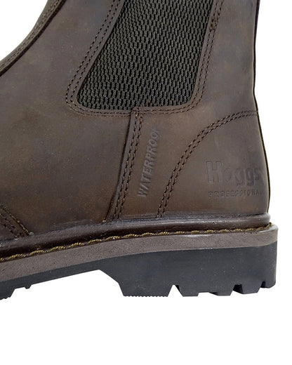 Hoggs of Fife Zeus Safety Dealer Boots-Crazy Horse Brown