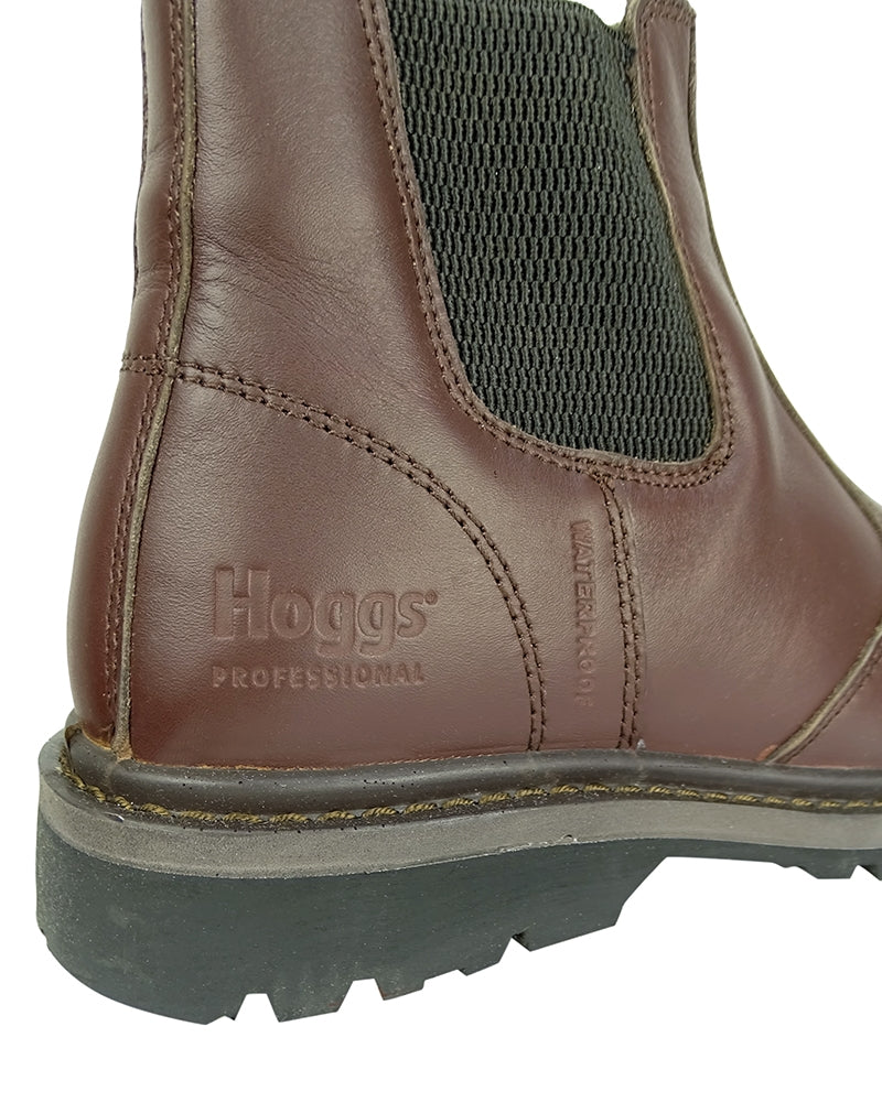 Hoggs of Fife Zeus Safety Dealer Boots-Crazy Horse Brown