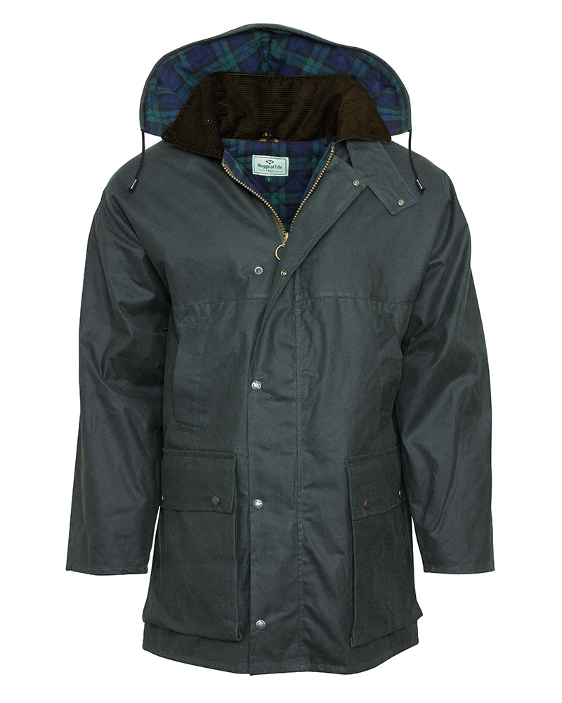 Hoggs of Fife Padded Wax Jacket.