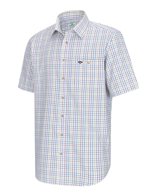 Hoggs Of Fife Kessock Short Sleeve Tattersall Shirt.
