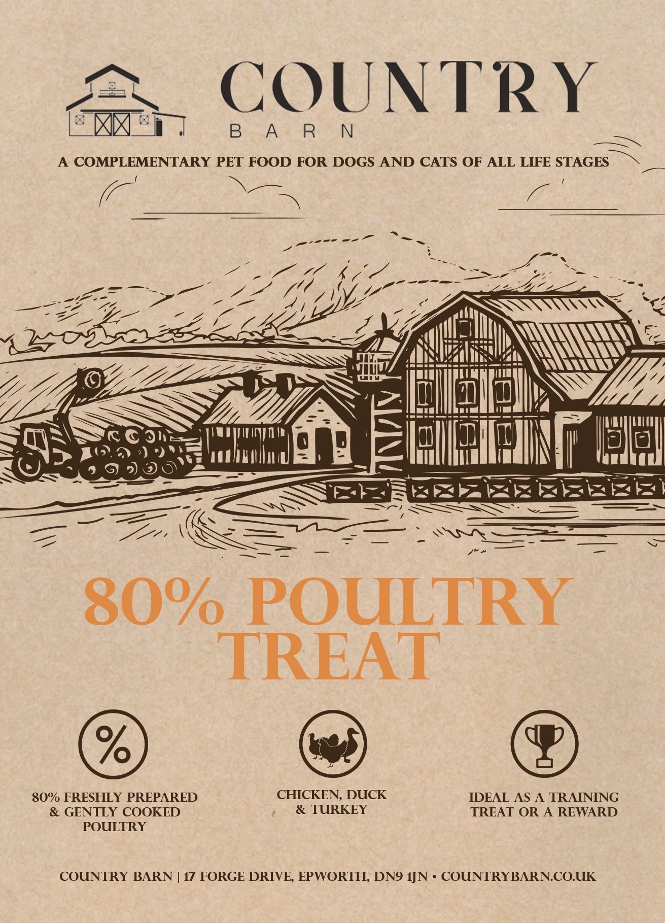 Chicken, Duck & Turkey-Dry Dog Food