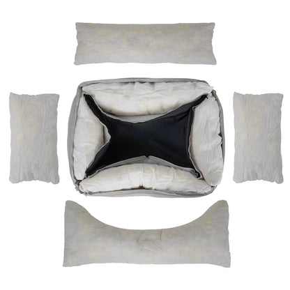 THE HIGHCLERE | LUXURY MEMORY FOAM BOLSTER DOG BED