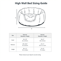 THE COTSWOLD | LUXURY HIGH WALL BOUCLE DOG BED