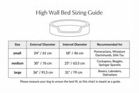 THE COTSWOLD | LUXURY HIGH WALL BOUCLE DOG BED