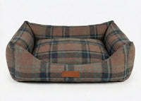 THE MARLOW | LUXURY TARTAN BOLSTER DOG BED
