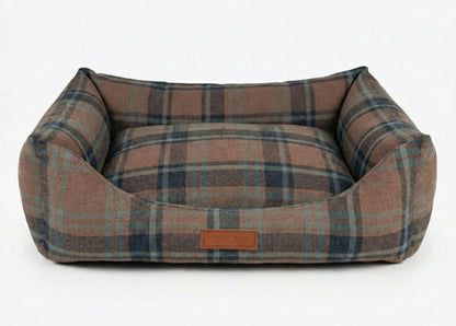 THE MARLOW | LUXURY TARTAN BOLSTER DOG BED