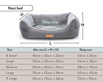 THE LINCOLN | LUXURY TWEED BOLSTER DOG BED