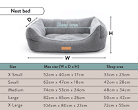 THE KENSINGTON | LUXURY HOUNDSTOOTH BOLSTER DOG BED