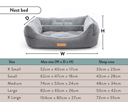 THE KENSINGTON | LUXURY HOUNDSTOOTH BOLSTER DOG BED