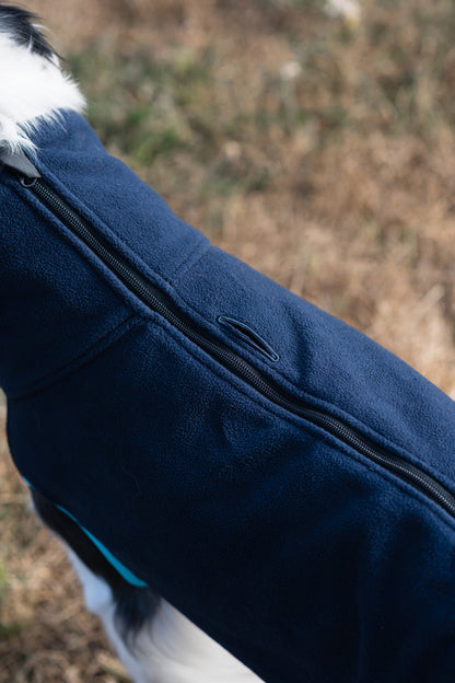Fleece Dog Jumper - Navy