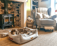 THE HIGHCLERE | LUXURY MEMORY FOAM BOLSTER DOG BED