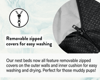 THE LINCOLN | LUXURY TWEED BOLSTER DOG BED