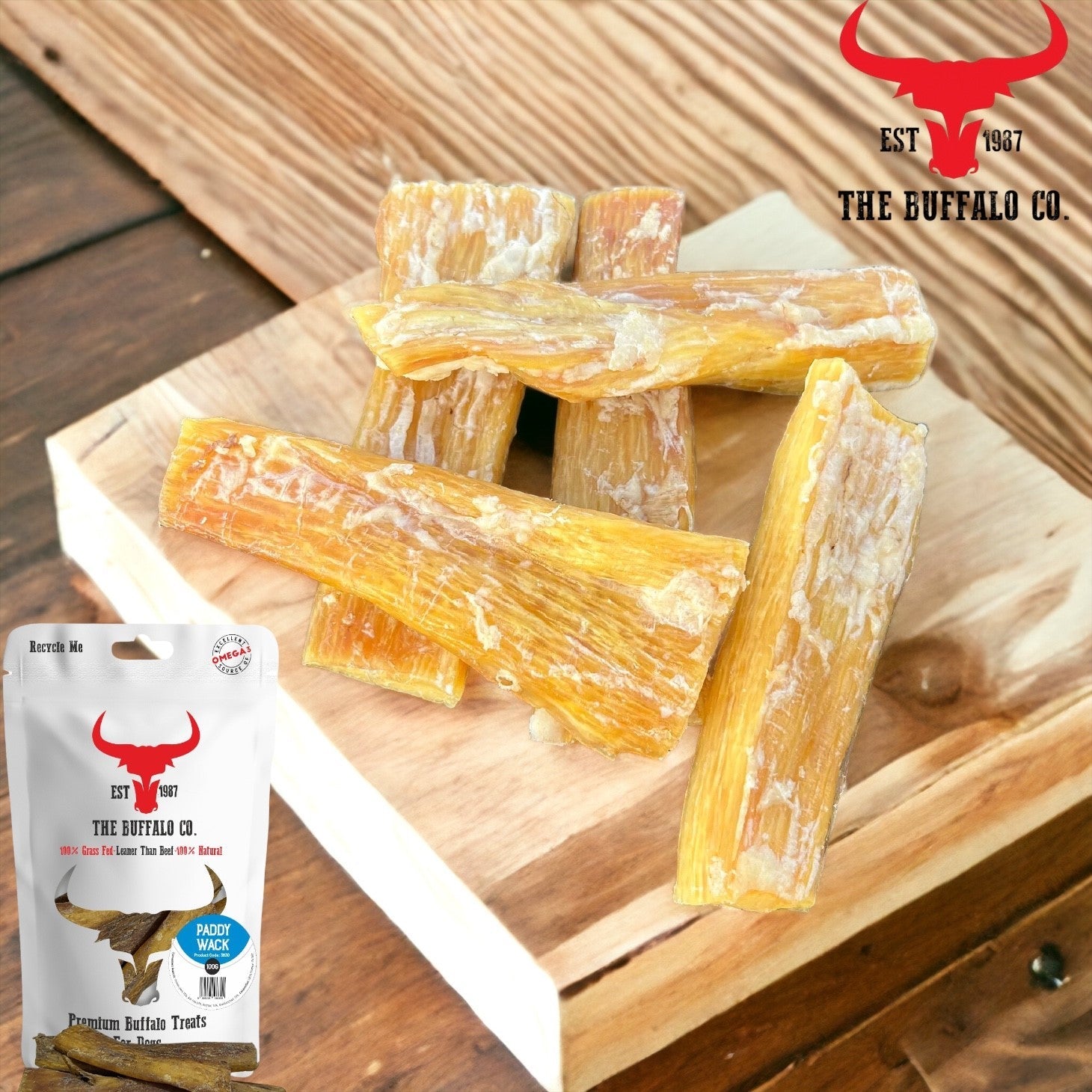 Buffalo Paddywack - Dog Treats - 1kg
