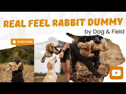 Dog & Field Real Feel Rabbit Dummy – 1lb Real-Fur Gundog Training Dummy