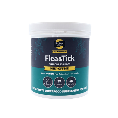 Proflax Keep Off Me natural flea and tick support powder for dogs