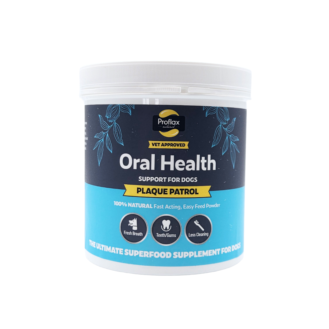 Proflax Plaque Patrol natural oral health supplement for dogs