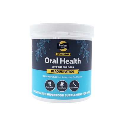 Proflax Plaque Patrol natural oral health supplement for dogs