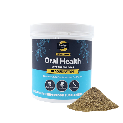 Proflax Plaque Patrol tub with natural powder