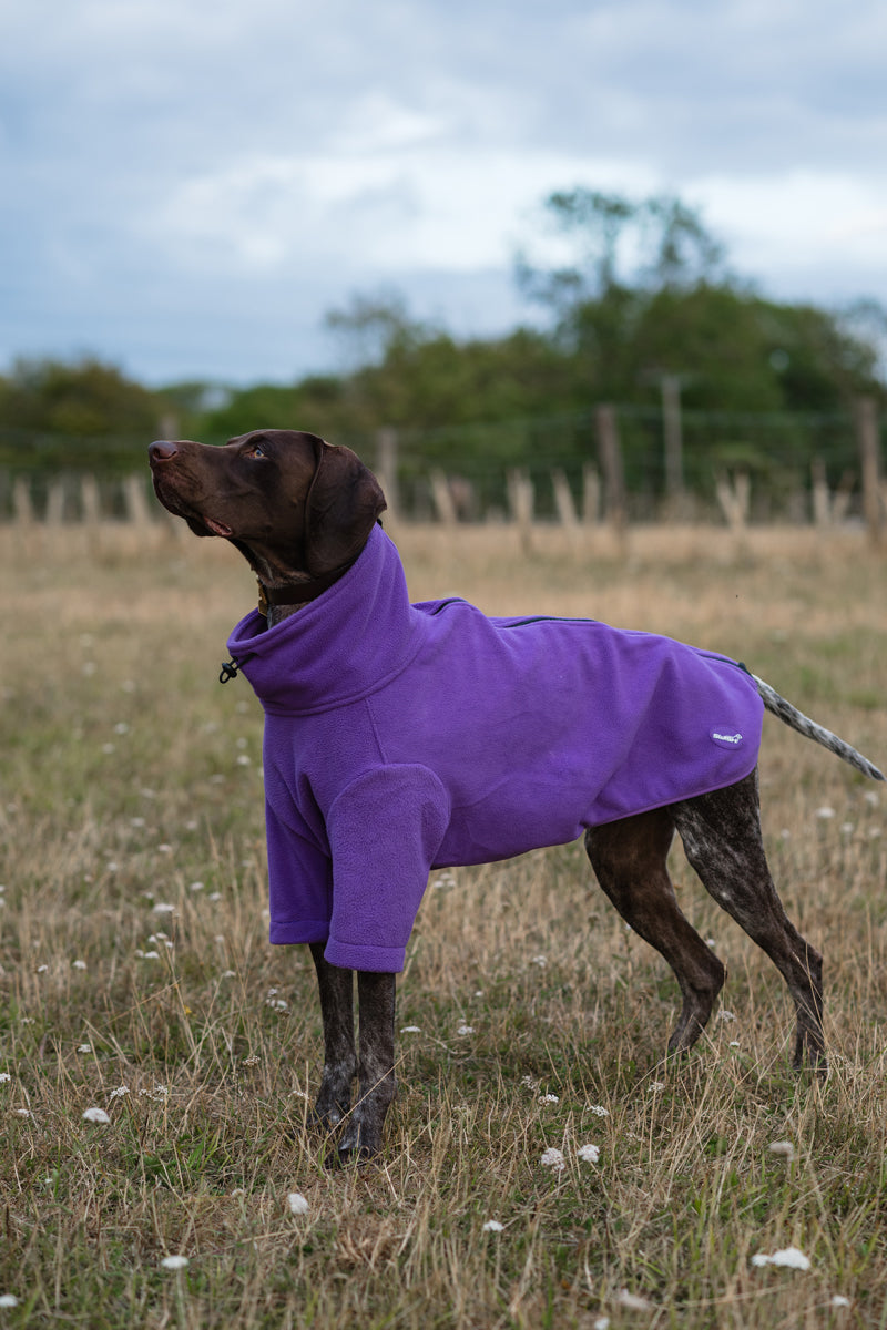 WIDE FIT Fleece Dog Jumper - Purple