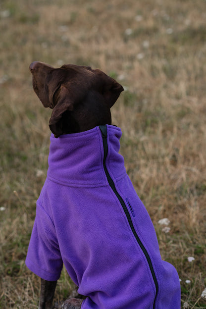 WIDE FIT Fleece Dog Jumper - Purple