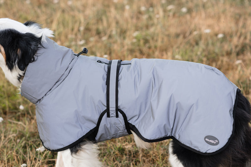 Luxe Waterproof Dog Coat 0g - Reflective Silver