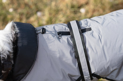 Luxe Waterproof Dog Coat 250g - Reflective Silver