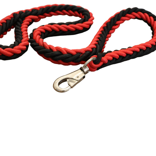 Rope Lead Black & Red