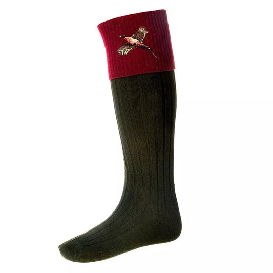 Clearance-House of Cheviot Junior Lomond Socks with Pheasant