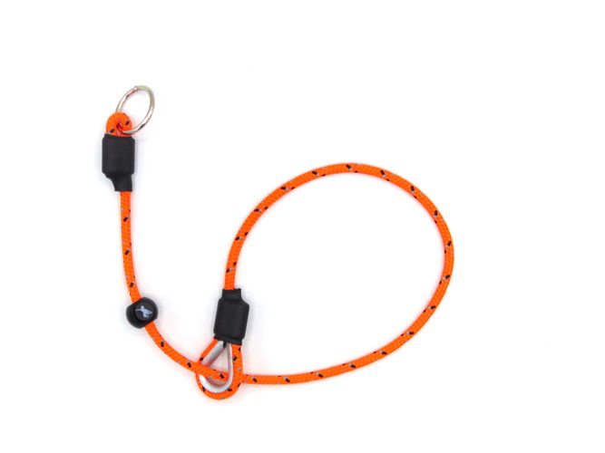 Field Trial PRO Slip Collar for Gundogs in Orange — 5mm English braid, spring-loaded stopper, made in UK by Sporting Saint
