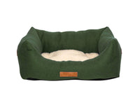 THE RICHMOND | LUXURY GREEN BOLSTER DOG BED